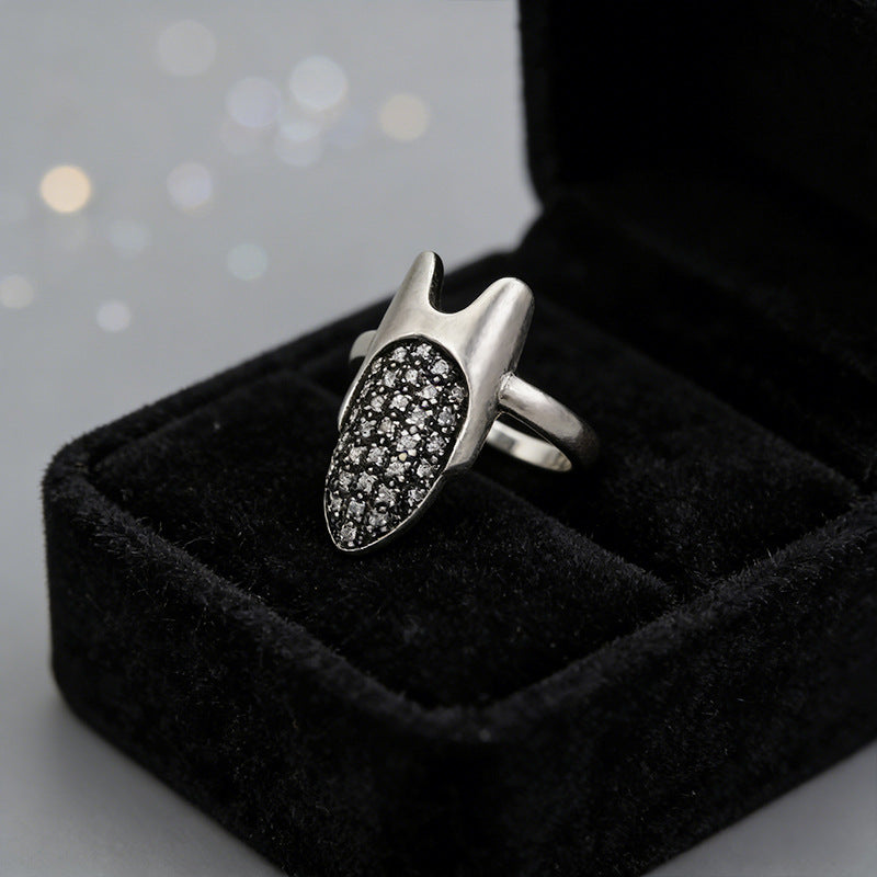 Adjustable Snake Vintage Ring with Tree of Life Design