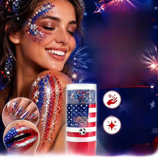 Fourth of July Glitter Stick
