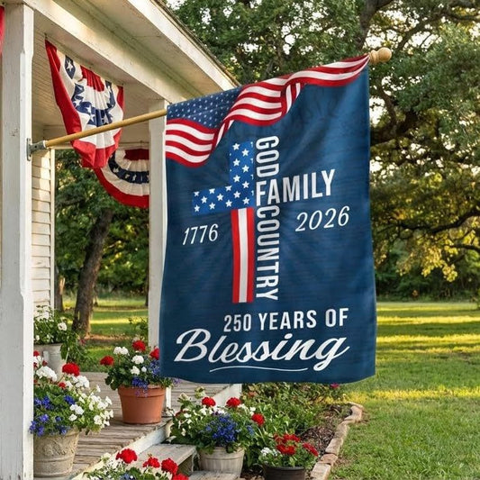 America 1776-2026 Commemorative Flag